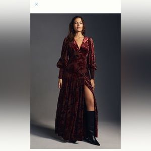 Hutch Floral Wrap Dress Anthropologie 3x